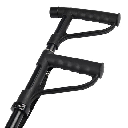 Regulovatelná rehabilitační hůl s baterkou (8562)