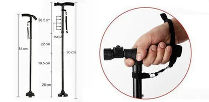 Láska Teleskopická Skládací s Regulovatelnou Světlem (C056)