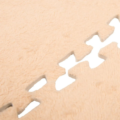 Sada 10 béžových podlahových rohoží 30x30 cm (84220002)