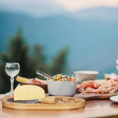 Bambusová deska na krájení a servírování sýra s příslušenstvím (91790001)