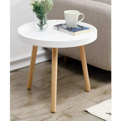 Kulatý MDF konferenční stolek moderní elegantní (91860001)