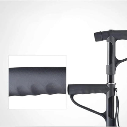 Regulovatelná rehabilitační hůl s baterkou (8562)