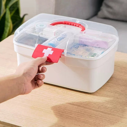 Organizer na léky - lékárnička s dalšími přihrádkami (83880001)