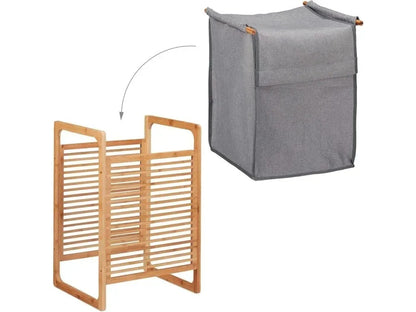 Koš na prádlo bambusový 45L s víkem (91800001)