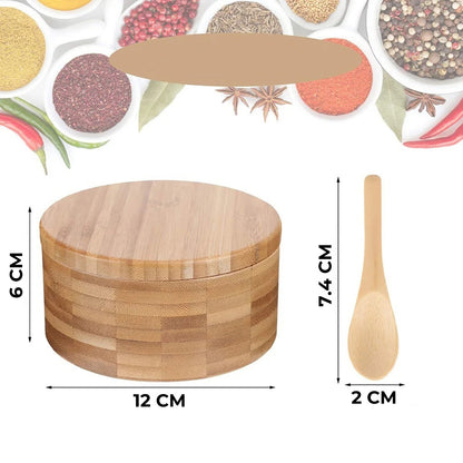 Bambusová nádoba na koření se lžičkami (91730001)
