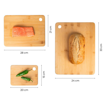 Sada 3 ekologických bambusových krájecích desek (91750001)