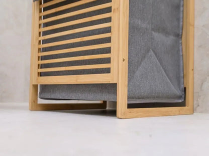 Koš na prádlo bambusový 45L s víkem (91800001)