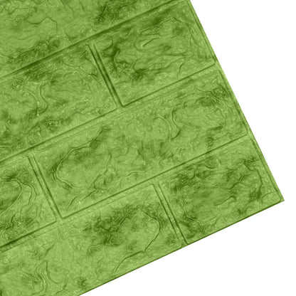 3D samolepicí panely - 10 ks, Šedo-zelená (71340004)
