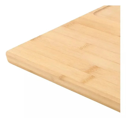 Bambusová deska na servírování sýrů a uzenin s noži - elegantní sada (91720001)