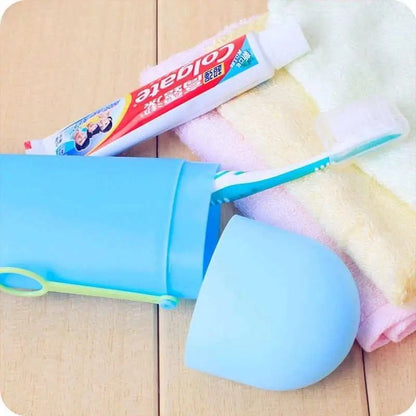 Pouzdro na zubní kartáček a pastu na zuby růžové (55010003)