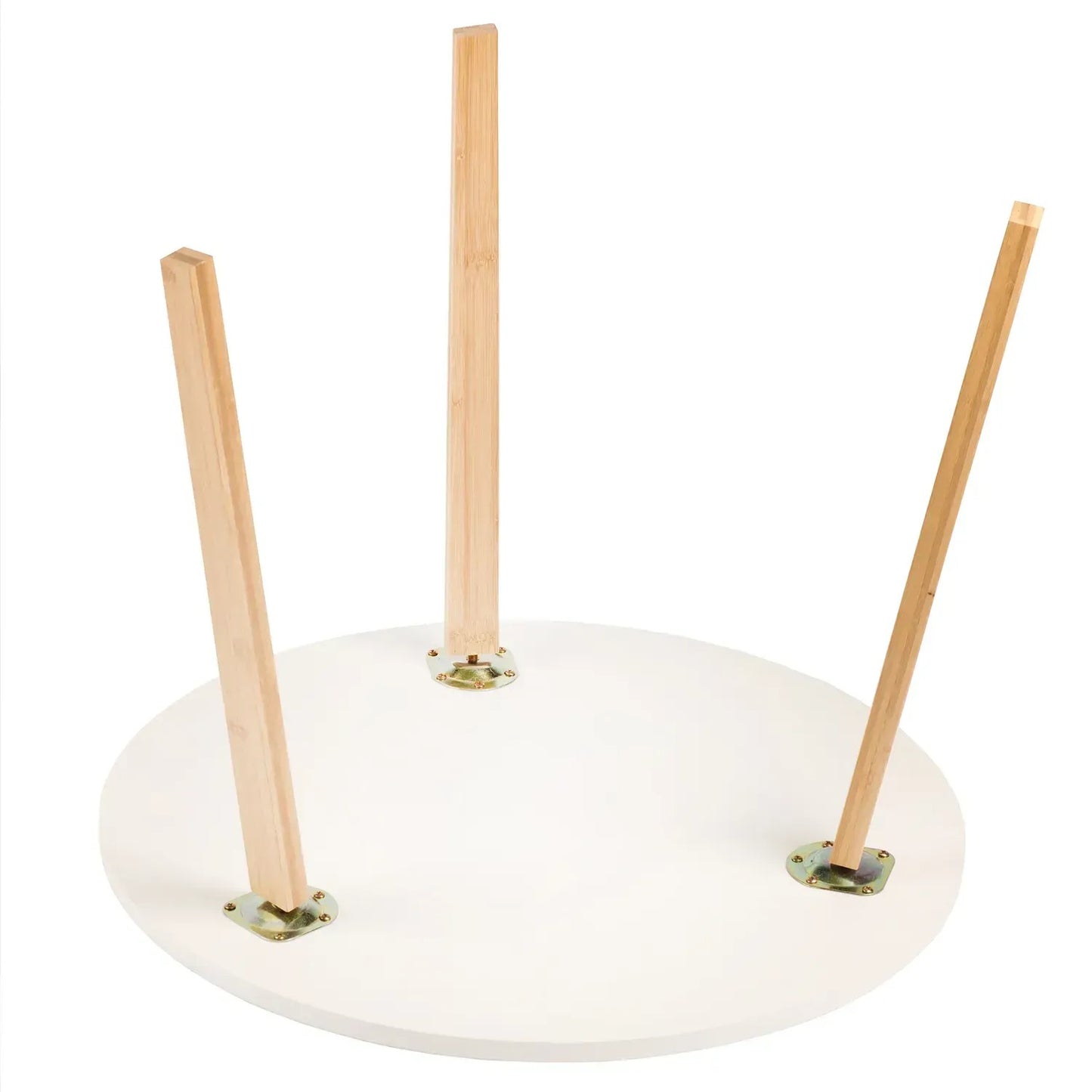 Kulatý konferenční stolek 60 cm bambusový s trojnohou základnou (91820001)