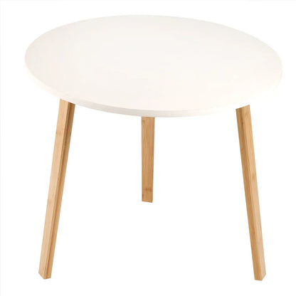 Kulatý konferenční stolek 60 cm bambusový s trojnohou základnou (91820001)