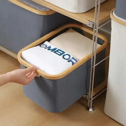 Stylový bambusový koš na drobnosti (91740001)