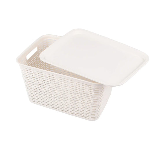 Plastový koš 20L s víkem bílý (82970001)