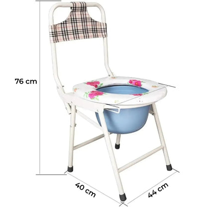 Skládací přenosné toaletní křeslo, lehké a pohodlné (8558)