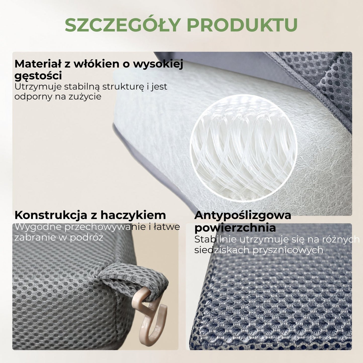 Měkká protiskluzová podložka na sprchovou sedačku (94430001)