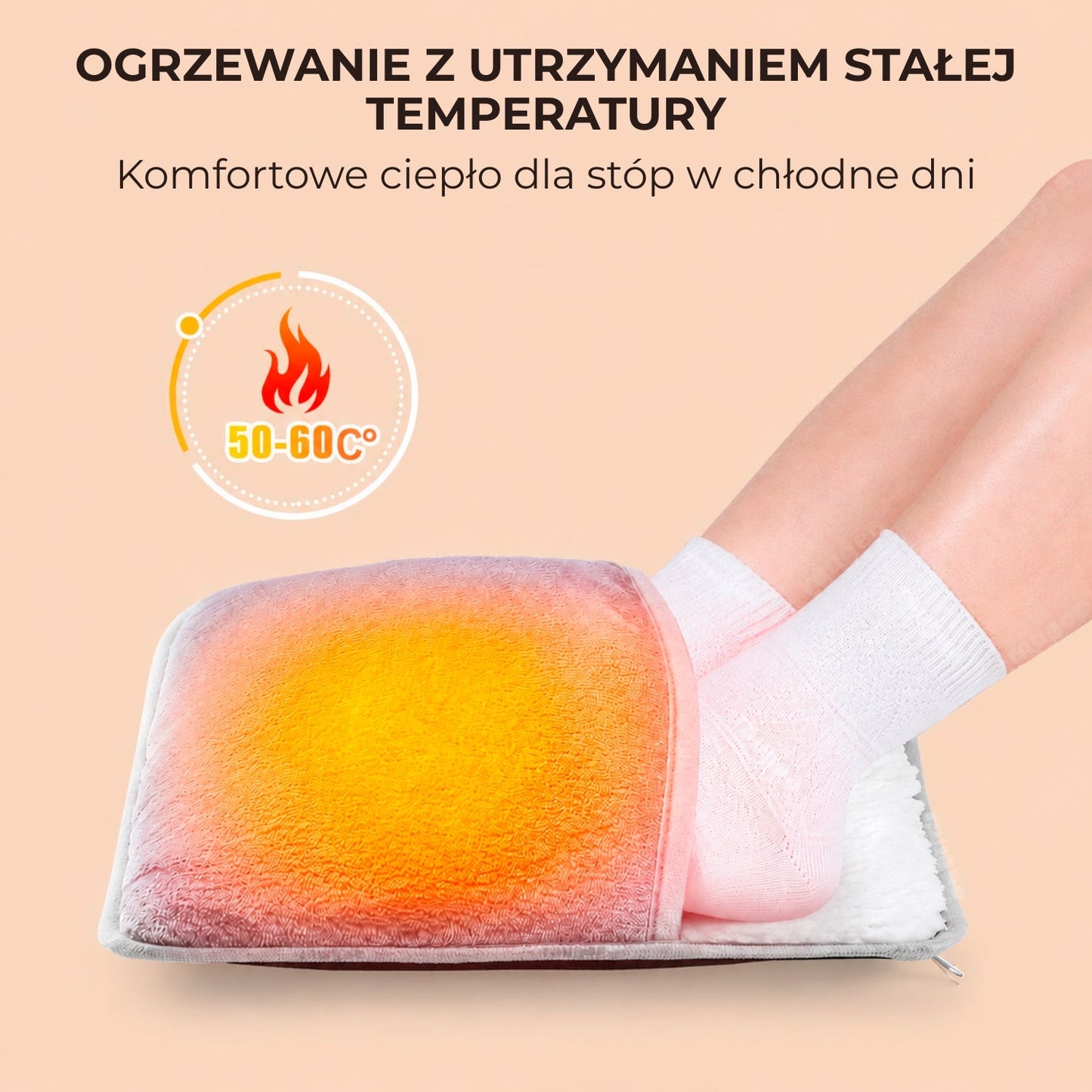 USB vyhřívaný návlek na nohy – ohřívač chodidel (94420001)