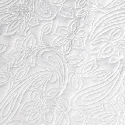 Přikrývka Květinová 240x260 cm Mléčná Měkká (75740001)