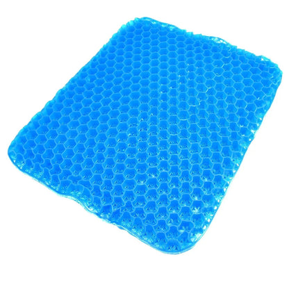 Ortopedický gelový polštář na židli, modrý (8435)