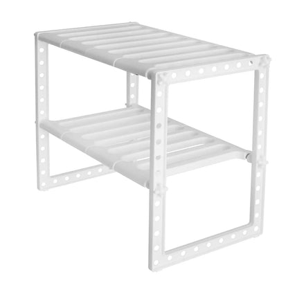 Rozšiřitelný Stojan 2-podlažní Organizér Bílý (8218)