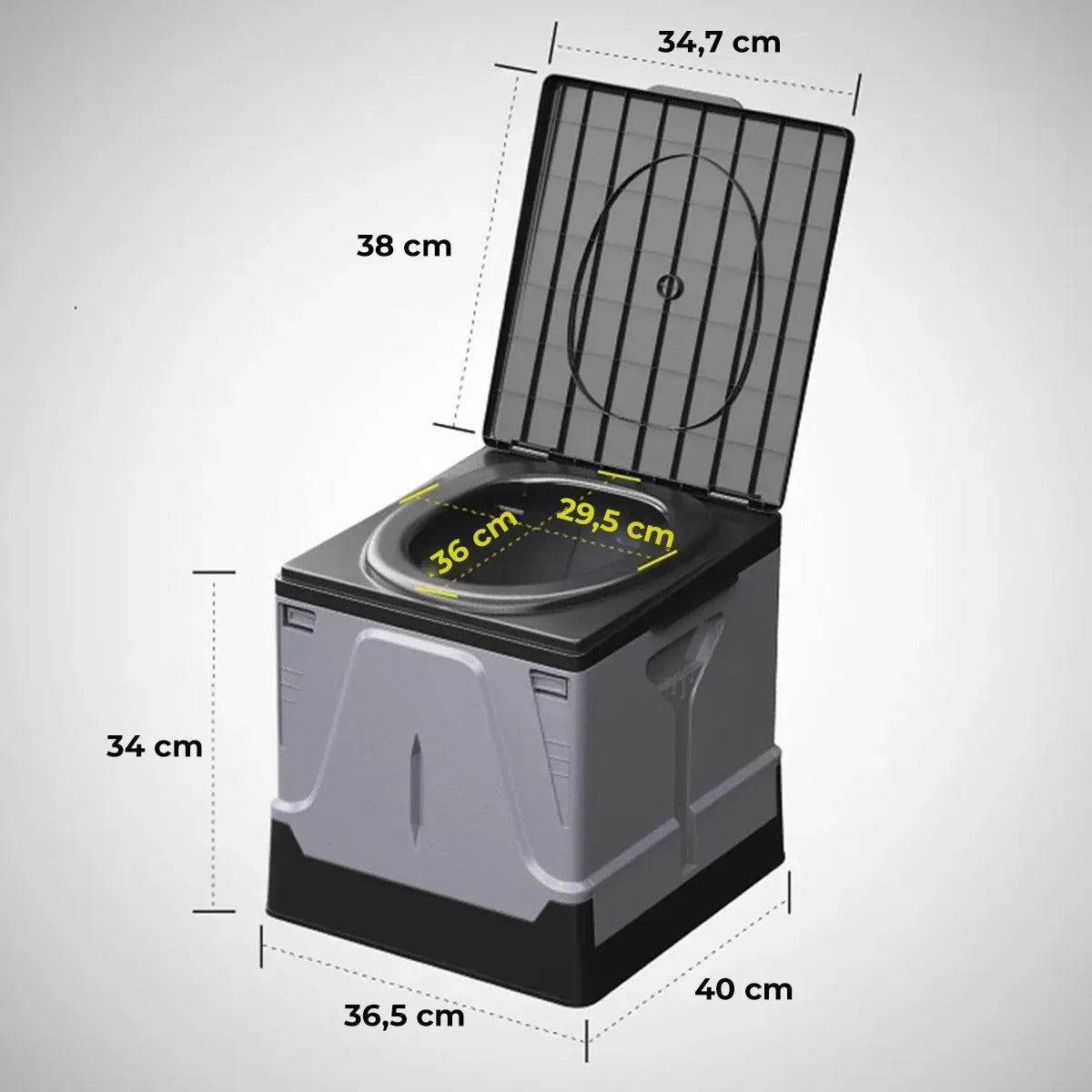 Skládací lehký turistický záchod (91780001)