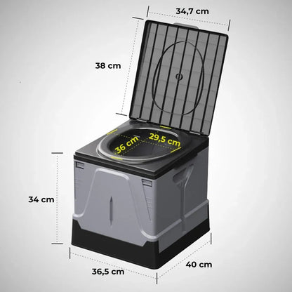 Skládací lehký turistický záchod (91780001)