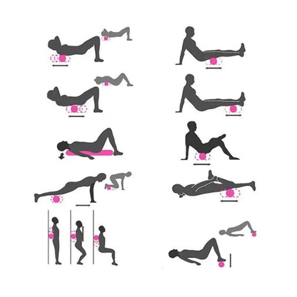 Pěnový válec na jógu a fitness, zelený (57270001)