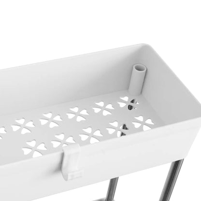 Koupelnový regál 4 patrový bílý (5802)