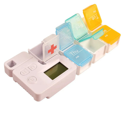 Kasetka na tablety organizer s časovačem, 15 přihrádek (8701)