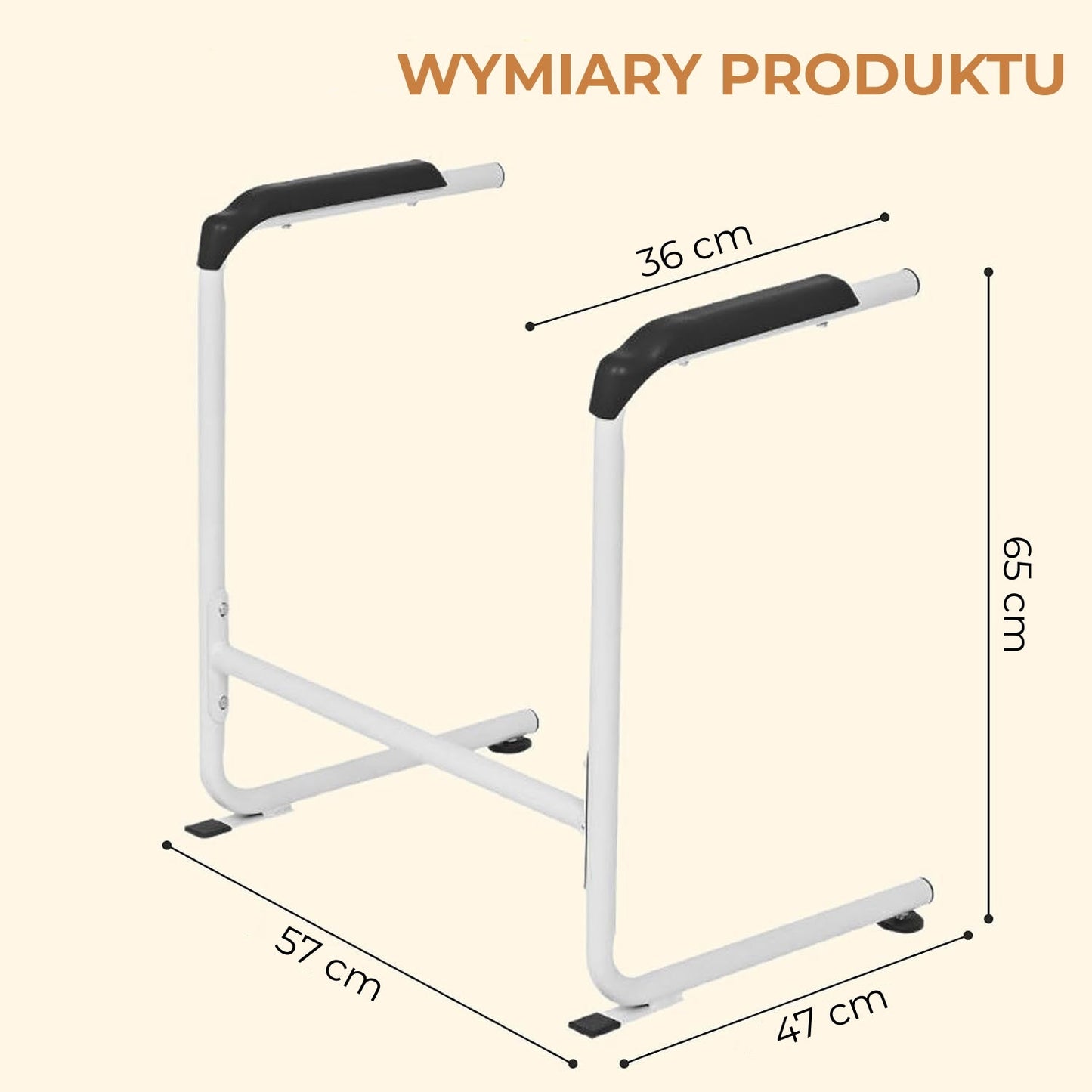 Pomocná opěrka s madly pro vstávání z postele (94480001)